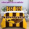 football Logo Pattern Bedding Quilt Set Quilt Cover Pillowcase Home Decoration Birthday Gift (1*duvet cover+ 2*pillowcase, without core)