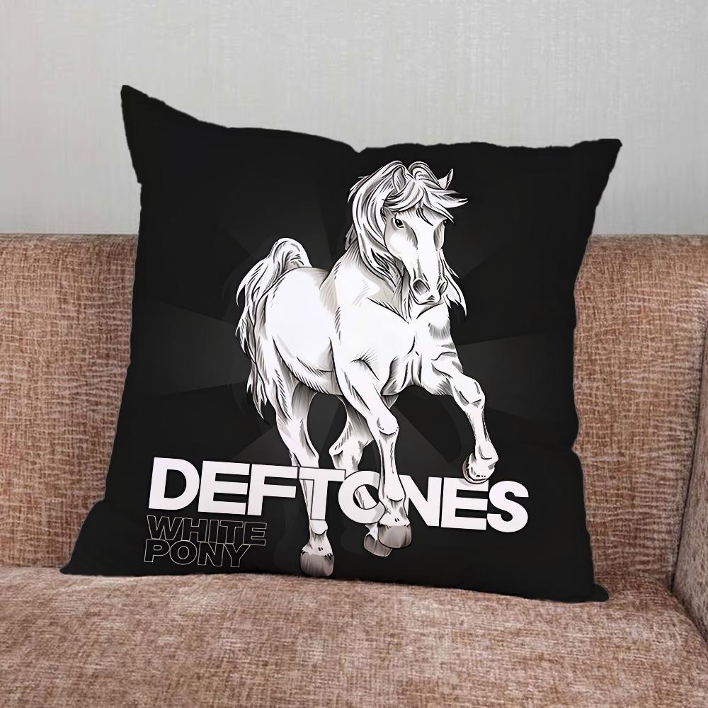 Band D-Deftones-MUSIC Pillow Case For Home Bedroom Car Office Decoration Living Room Sofa Cushion Cover Suitable 16x16Inch