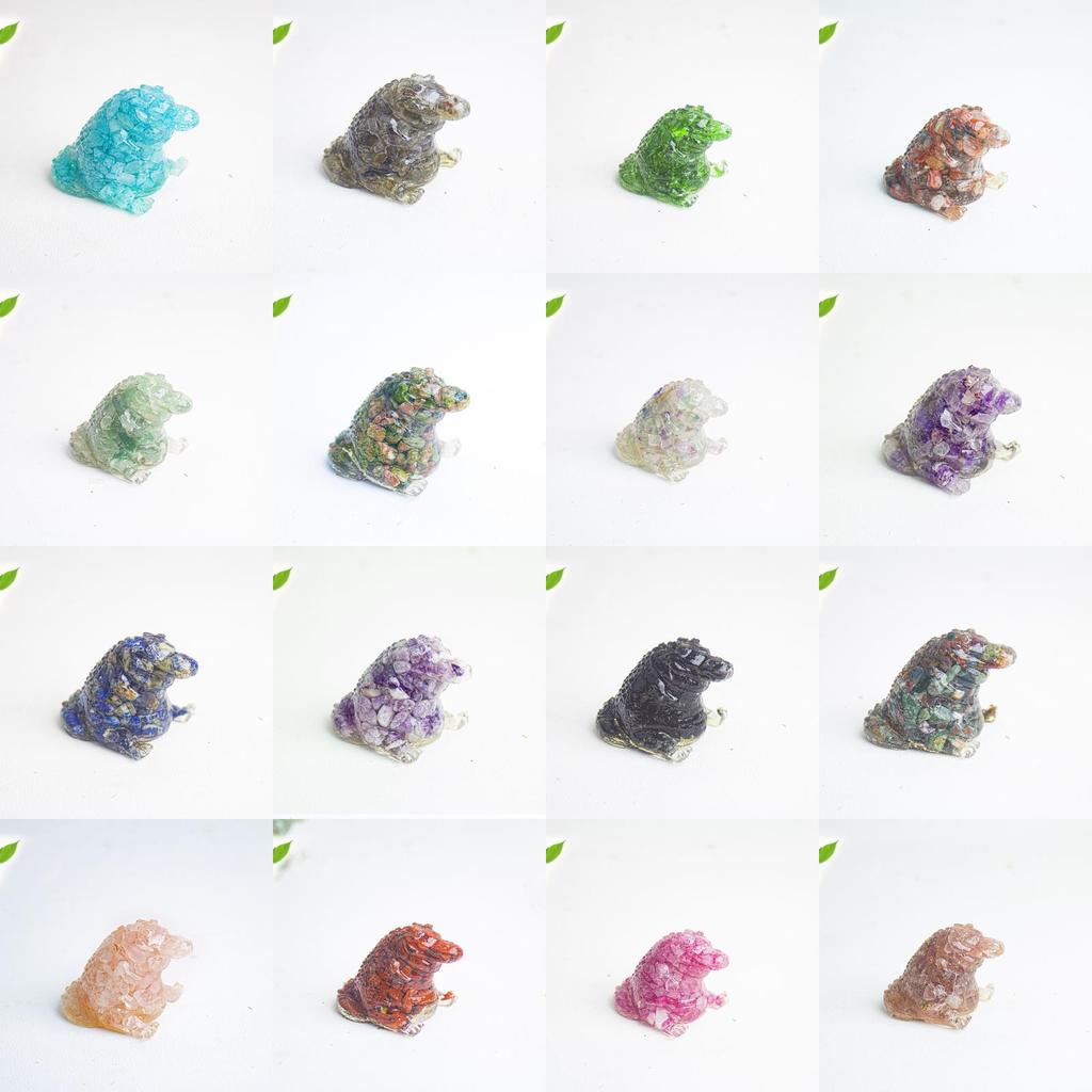 Crystal Resin Miniature Office Decor With Obsidian And Rose Quartz For Home And Desk Display