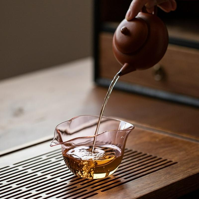 Japanese Style Heat-resistant Glass Fair Cup Kung Fu Tea Transperent Tea Separator Teaware Tea Ceremony Accessories 2025 New