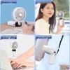 N15 Portable Handheld Fan with Digital Display, Foldable Neck-Hanging Design, Long-Lasting Battery, Includes Aroma Diffuser Lanyard