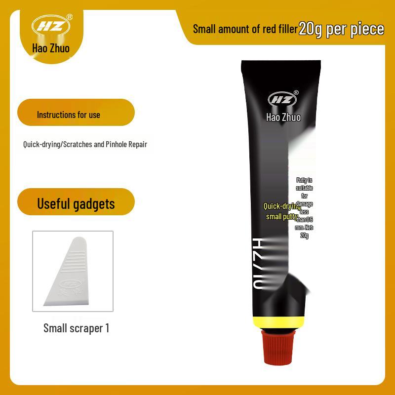 

Quick-Dry Car Putty: Red, Yellow, White Filler & Primer Paste for Repairs