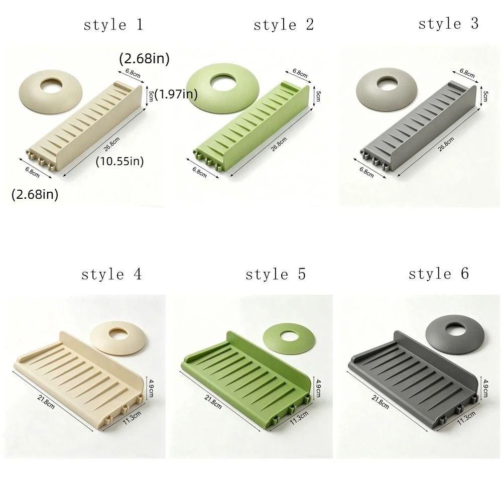 Connectable Water Blocking Board Non-Slip Flexible Sink Splash Guards Suction Cup Base Edge Water Blocking Silicone Drain Mat