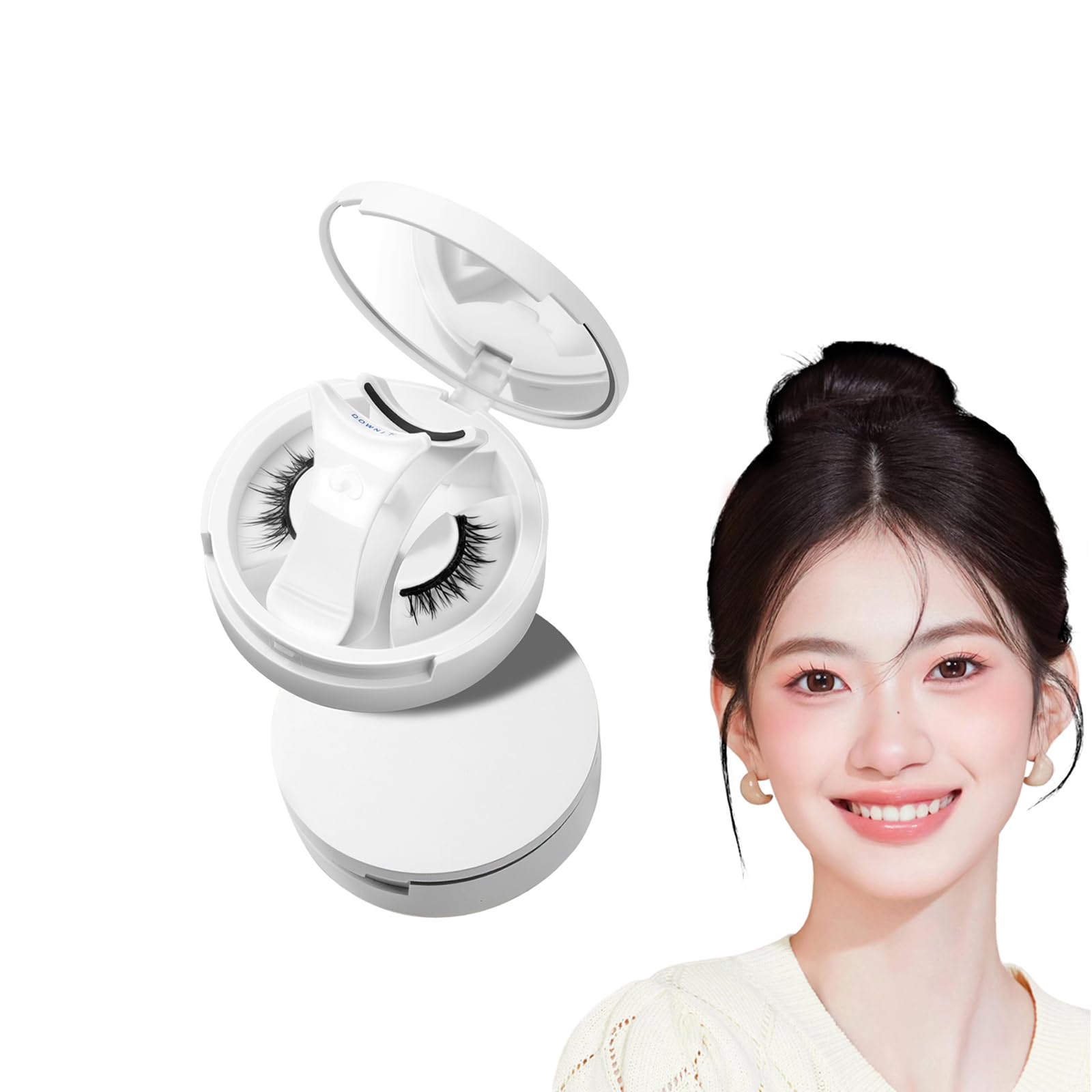 

[Bigcago] Magnetic False Eyelashes [Easy to Apply in 3 Seconds] No Adhesive Needed, Magnetic, Beginner-Friendly, Natural Look, Suitable for Light