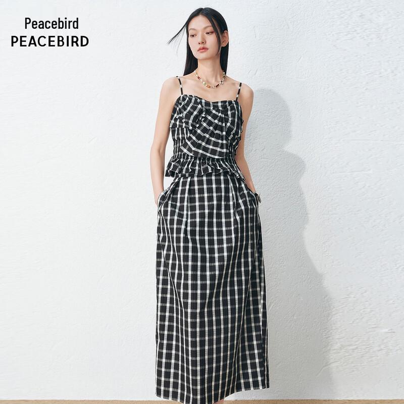 Taipingniao Simple Commuter Sleeveless Dress M чёрный