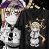Koszulka Anime Dragon Maid – Koszulka Kobayashi Koszulki Graficzne Odzież Damska Vintage Ubrania Y2K Top Moda Koszulki Kawaii