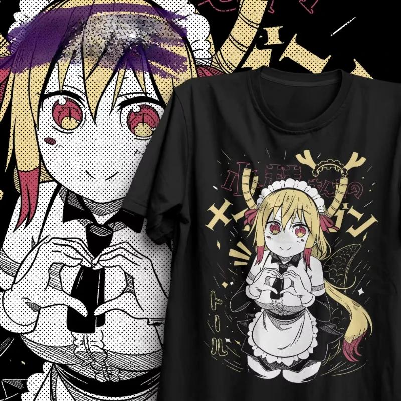 

Anime Dragon Maid T-shirt – Kobayashi T-shirt Graphic T Shirts Women Clothing Vintage Clothes Y2K Top Fashion Kawaii T Shirts 4XL белый