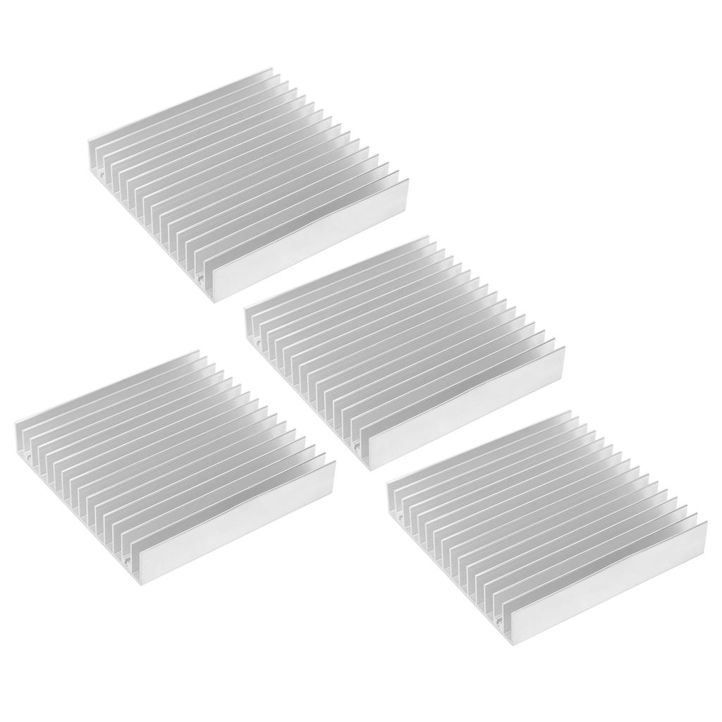 Buy 4Pcs Heat Sinks 100mm*18mm*100mm Aluminum Heatsink Cooler Heat