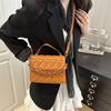 Simple Design Retro Portable Small Square Bag Women's Bag Summer New Chain Solid Color Shoulder Messenger Bag