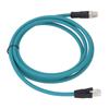 Kabel Ethernet przemysłowy M12 8Pin X Code Złącze proste do RJ45 męski Adapter Kabel CAT6A 2 metry