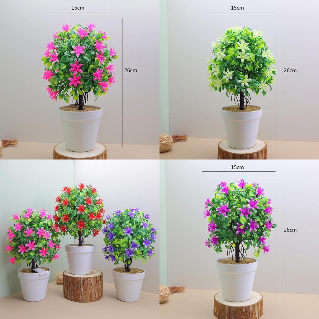 Plastic Murraya Exotica Bonsai With Decorative Pot For Home Decor And Photo Props