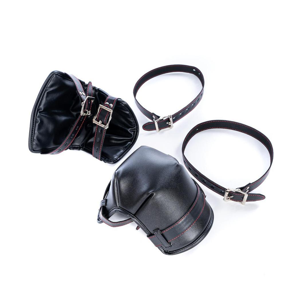 Five-Piece Kinky Pet Play Set: Crawling Suit, Kneeling Gloves, Dog Headgear, Knee Pads, Limb Restraints