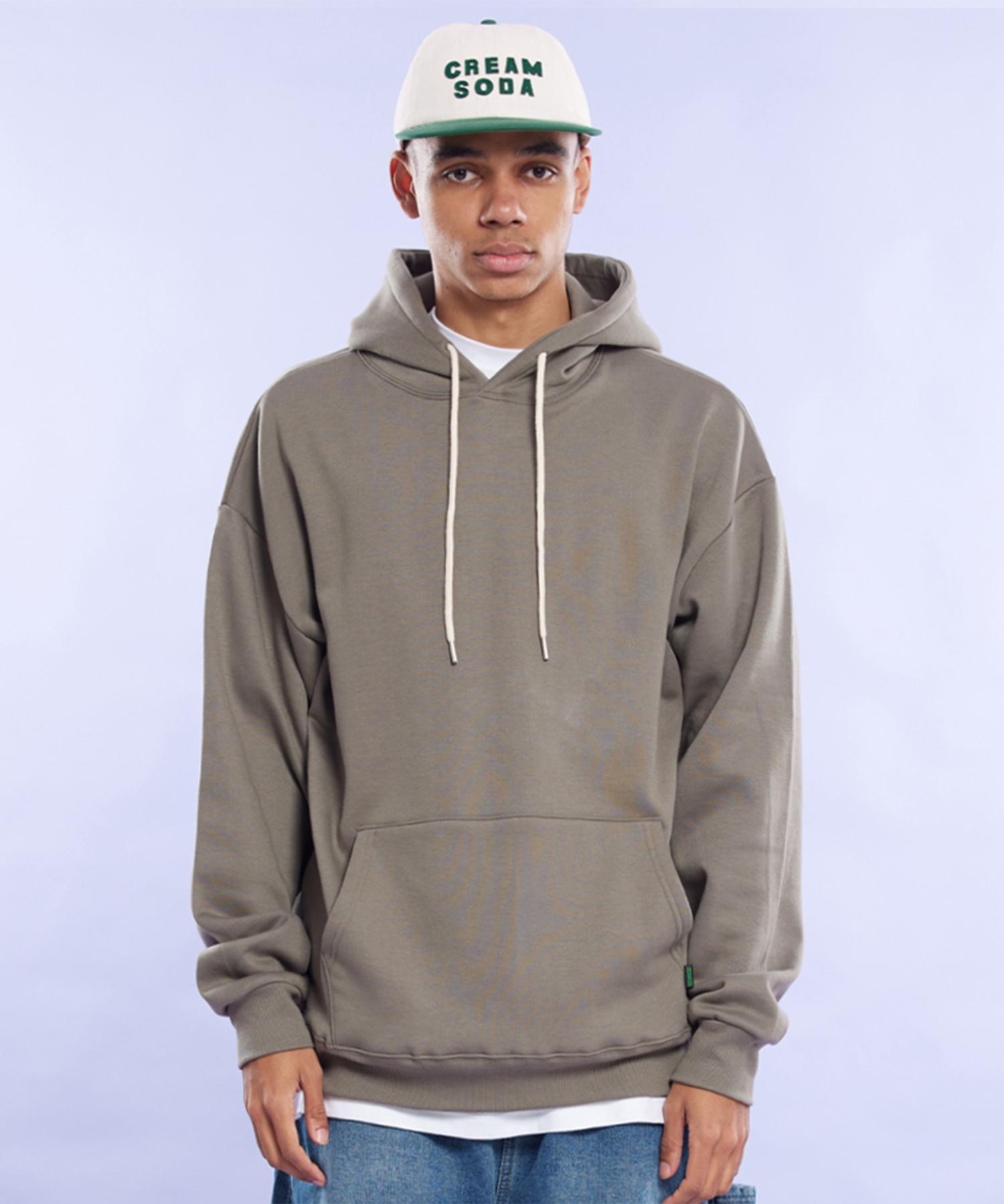 Худи с флисовой подкладкой Cream Soda Lab Blank для любого сезона Хаки Khaki/M