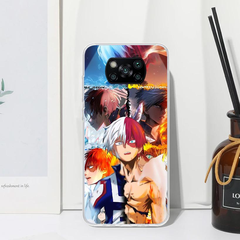 My Hero Todoroki Shoto Phone Case For Xiaomi Poco X7 X6 X5 M7 M8 Pro F7 Ultra Redmi 15C 15 13C 13 12C 12 10 10C 10A Art Fundas P