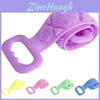 Luxurious Double Sided Back Scrubber Silicone Bath Shower Body Brush With Handle Strap
