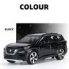 1/32 Nissan X-TRAIL SUV Modello di Auto in Lega Diecast Metallo Veicoli Fuoristrada Modello di Auto Simulazione Suono e Luce Giocattolo per Bambini Regali