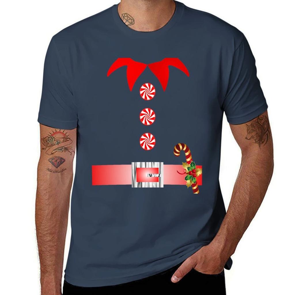 Ugliest Kawaii Cute Cartoon Merry Christmas Elf Costume TShirt Quick Dry Sports Short Sleeve Tee