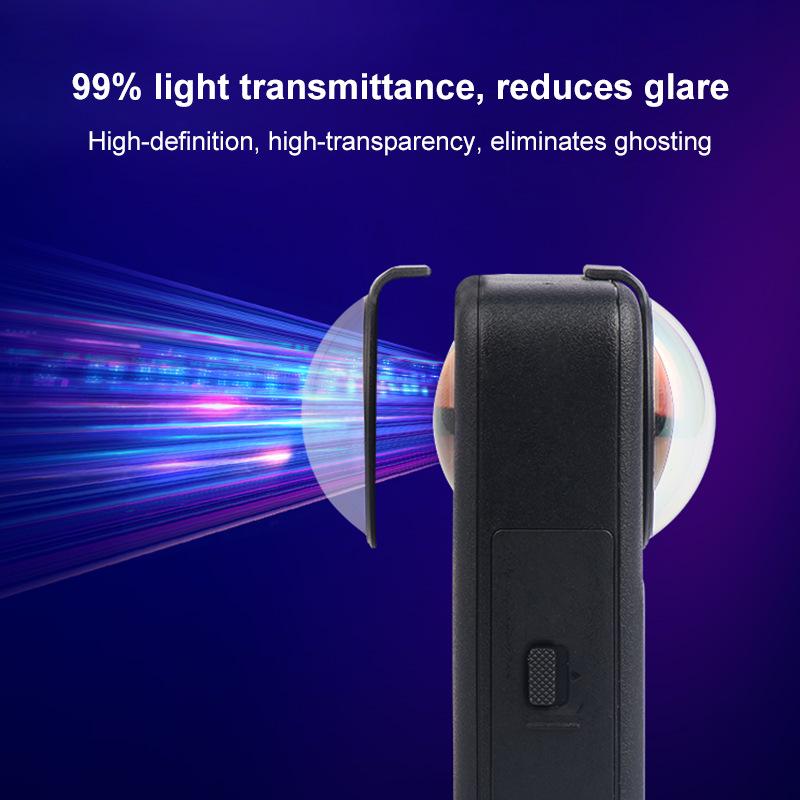 PULUZ Tempered Glass Lens Protector for DJI OSMO 360 Panoramic Action Camera