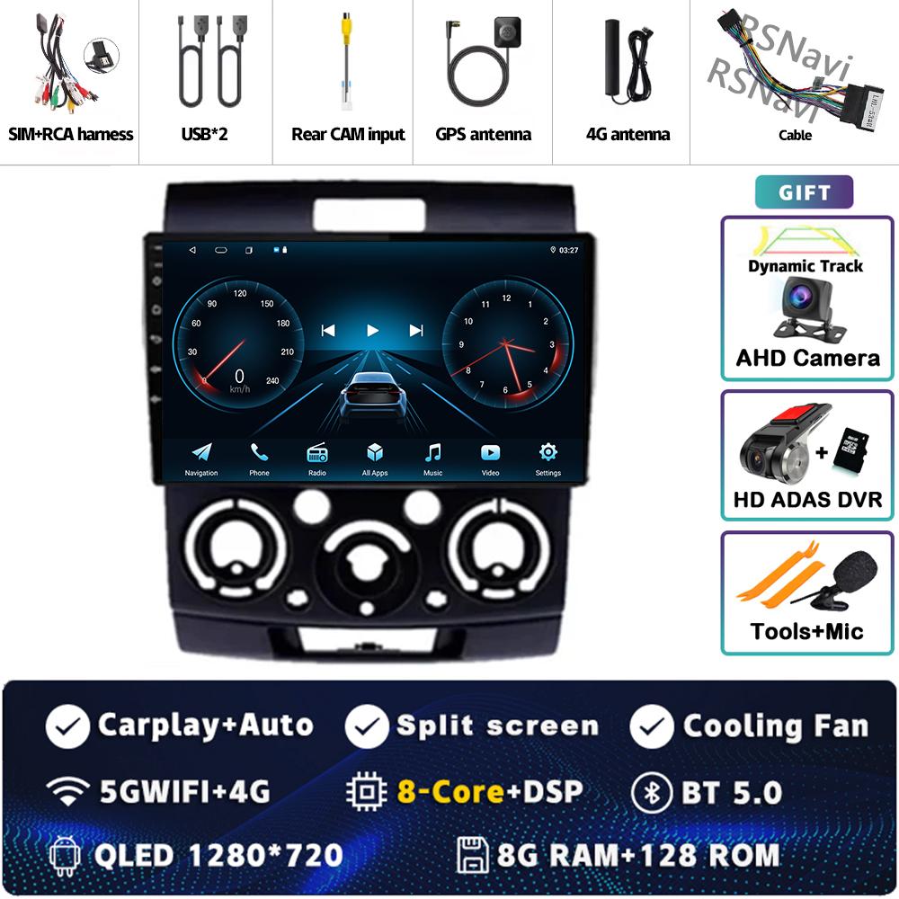 Android 14 DSP Car Radio For Ford Everest Ranger Mazda BT50 BT-50 2006 2007 - 2010 GPS Navigation Multimedia Video Player Stereo