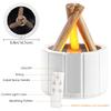 Aromatherapy Diffuser with Wooden Stick-remote Control, White Noise, Air Humidifier Warming Function and 7-color LED Light.
