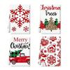 1pc/2pc/4pc/pack Christmas Scrub Sponge Creative Kitchen Dish Cloth Festive Cleaning Decor for Home & Table Kitchen Dish Towel Xmas Cleaning Supplies
