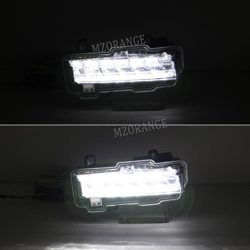 LED DRL for Mitsubishi Pajero 2015 2016 2017 2018 2019 2020 For Montero V98 Daytime Running Light Headlight White Led Fog Light