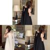 Summer Womens A Line Dress With Pleated Design For Office Casuals