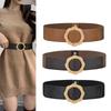 First-layer Cowhide Elastic Wide Belt, Women's Decorative Windbreaker Dress, Waist Belt