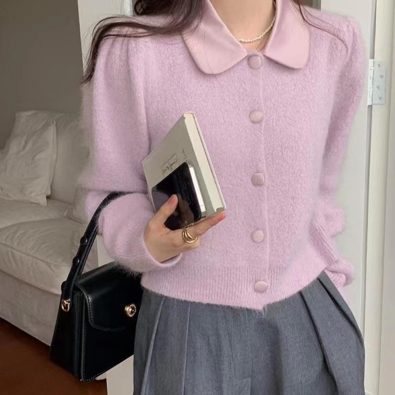 Strickjacke Pullover Pullover Weibliche 2023 Strickjacke Pullover Frauen Sinn Für Design Herbst Langarm Pullover Pullover Weibliche