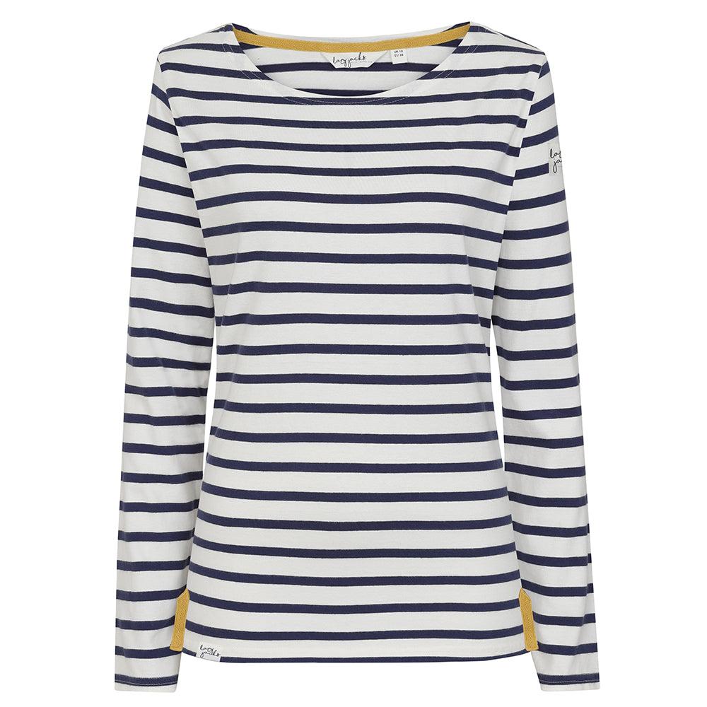 Lazy Jacks Womens/Ladies Striped Breton Top