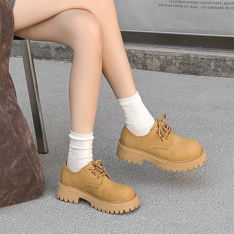 

Tooling men s low-top winter platform heightening shoes British trend Derby shoes versatile leather shoes 9269-K 40