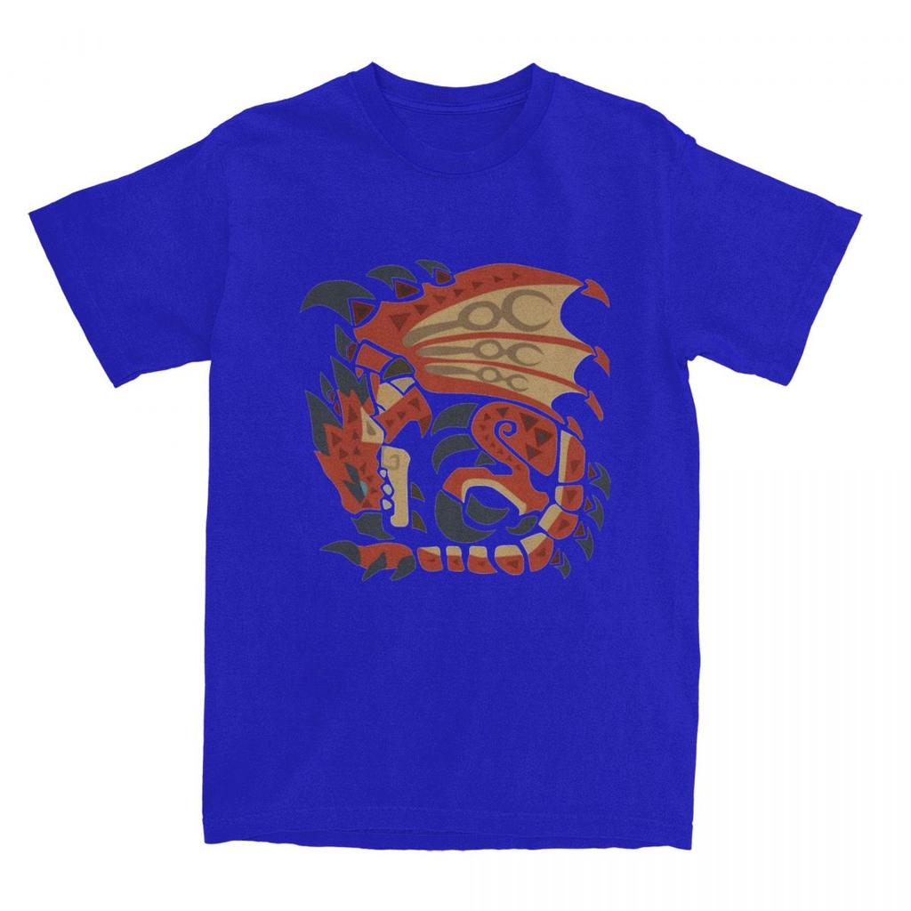 Monster Hunter T-Shirt Summer Rathalos Aesthetic T-Shirts 100 Cotton Fashion Tee Shirt For Men Short-Sleeved Custom DIY Clothes