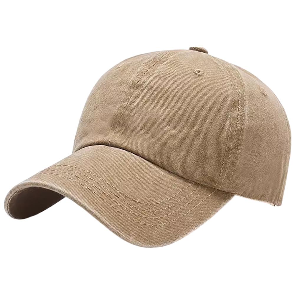 Vintage Cotton Baseball Cap Breathable Outdoor Sun Hat Solid Color Solid Color Baseball Cap for Activities Camping Picnic Hiking