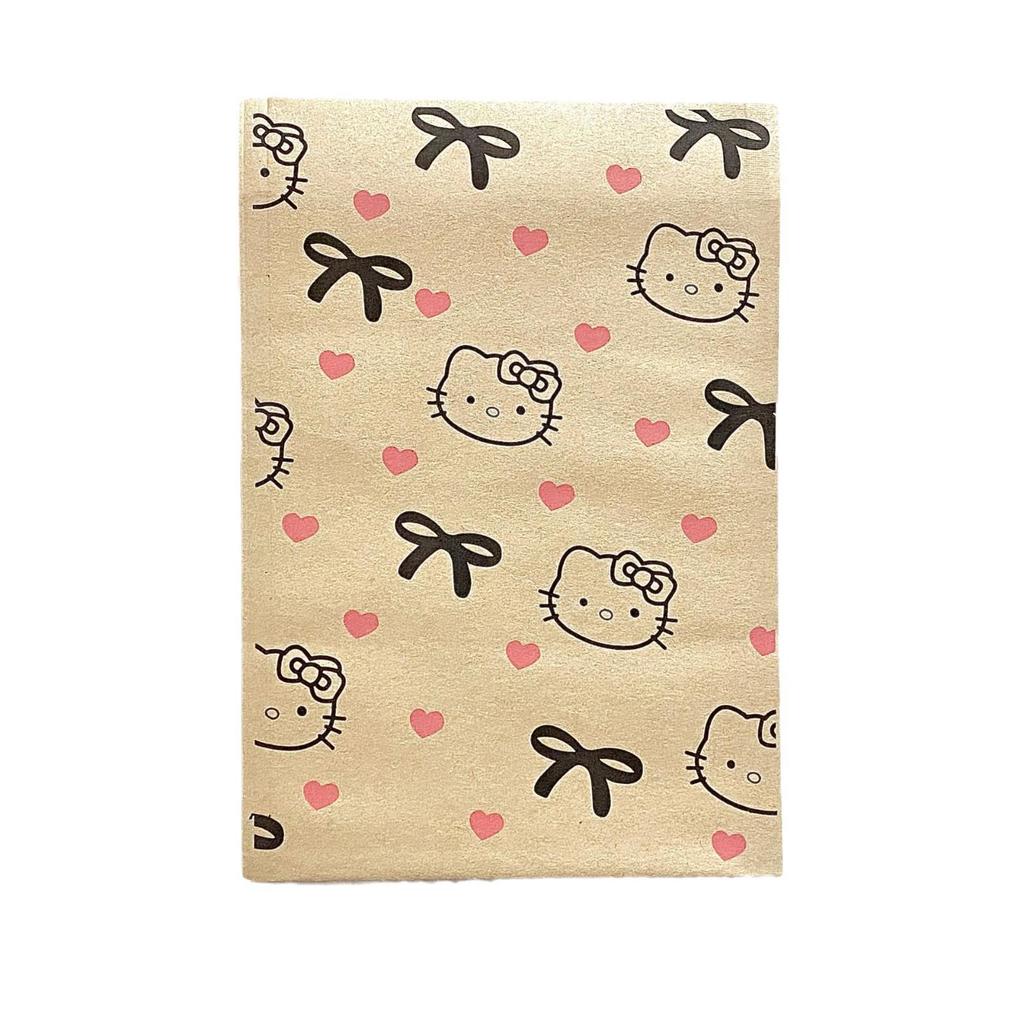 Cute Kitten Kraft Paper Gift Bag for Holidays, Birthdays, and Storage