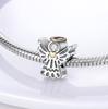 Copper Charms Beads Lovely Cat Pets Dangle Love Heart Charm Clip Stopper Fit Pandora Bracelet Necklace Diy Jewelry