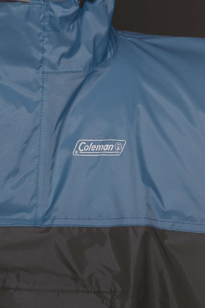 Coleman Kids Trek Rain Poncho, Sky/Gray, 170-6957