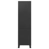 VidaXL Industrial Wardrobe Black 90x50x180 Cm Metal