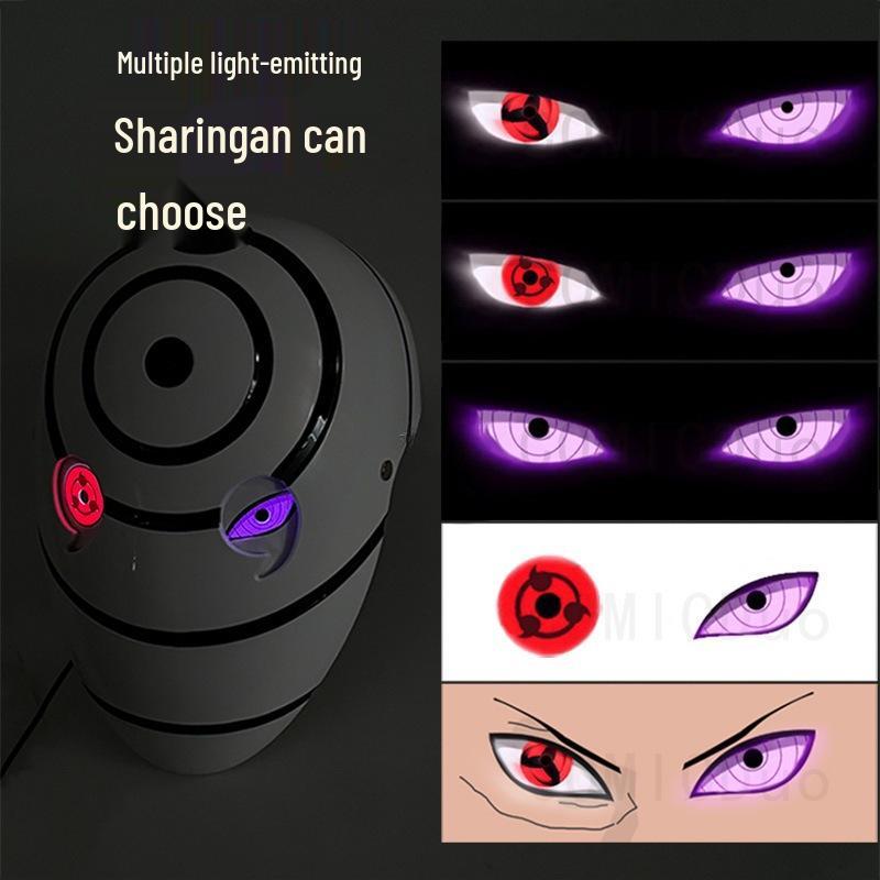 Leuchtender Uchiha Madara Obito Tobi Weiße Maske - Naruto Anime Halloween Requisite