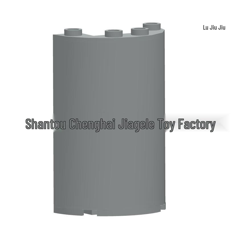 Curved Wall 2x4x5 Building Block Parts - Compatible with MOC 85941 35312