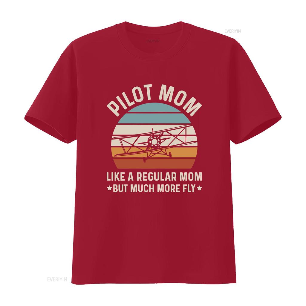 Airplane Captain Design for a Pilot Mom T Shirt vintage Washed Unisex designer clothes Top For Everyday Wear graphic Stylish
