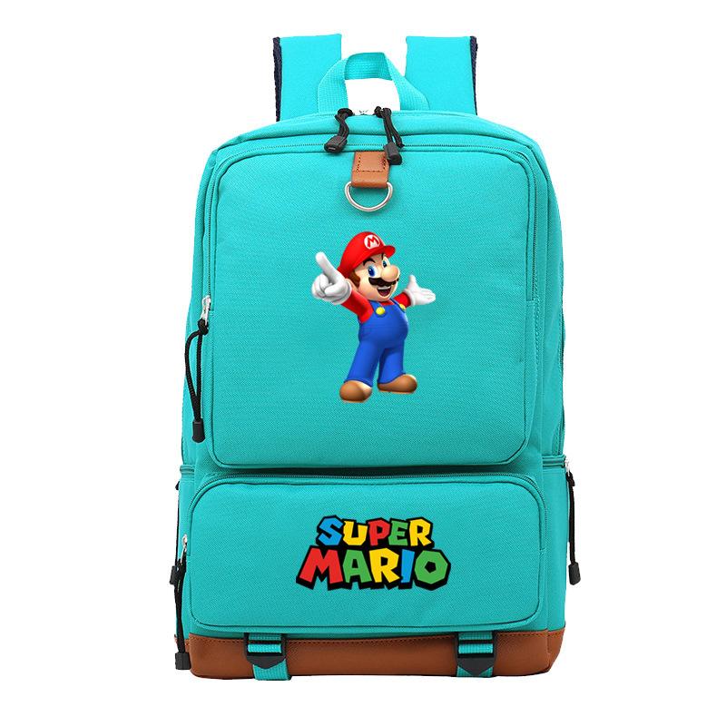 Mario Cartoon Backpack, Primary And Secondary School Schoolbag, Animation Backpack, Sports Bag, Computer Bag.