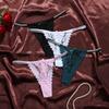 Traceless Lace Flower Thongs Soft T-back Panties Comfortable Gliter Belt Briefs  Daily Wear