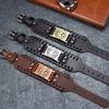 Life Tree Alloy Wide Leather Bracelet Mens Leather Jewelry