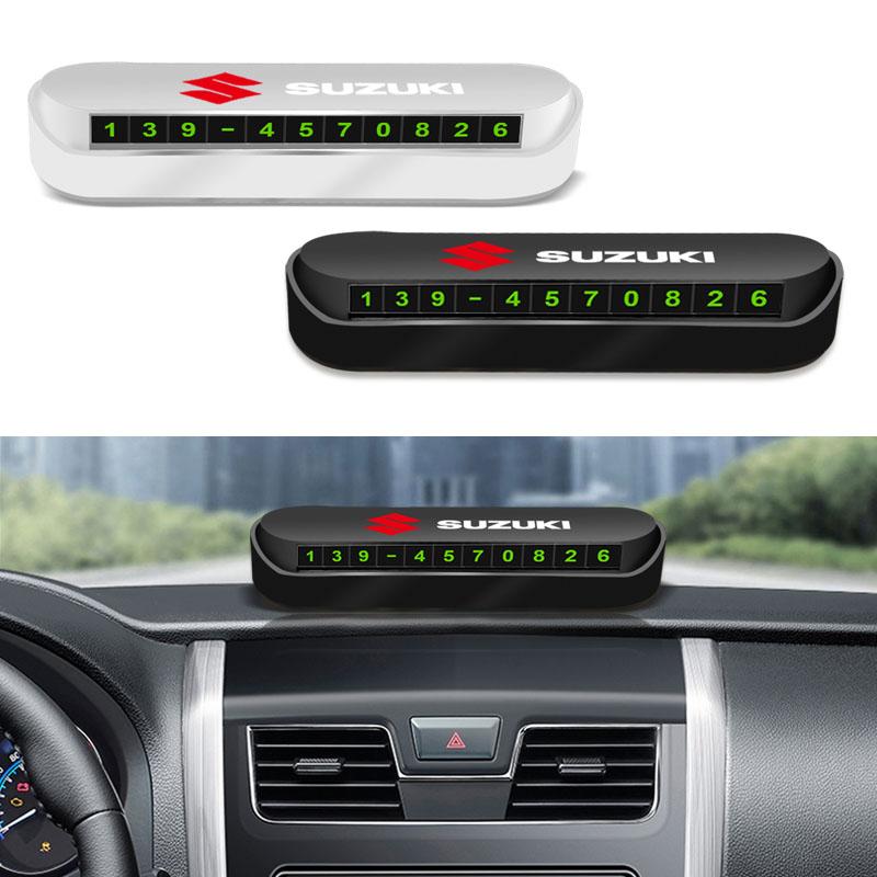 1 ks Nová karta pro dočasné parkování do auta, odznak, styling auta pro Suzuki Swift SX4 Samurai Sport Jimny Grand Vitara Alto GW250 Splash Swace