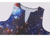 New 2020 Sleeveless 3D Starry Sky Print Maxi Dress