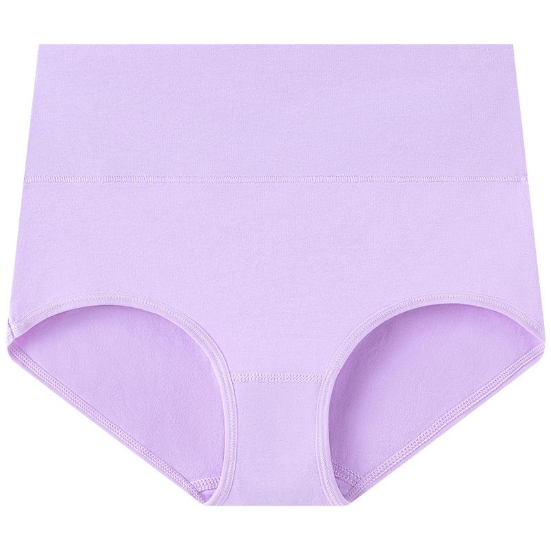 Pure Cotton Women Panties P lus Size Briefs High Waist Underwear Ladies Comfy Underpants