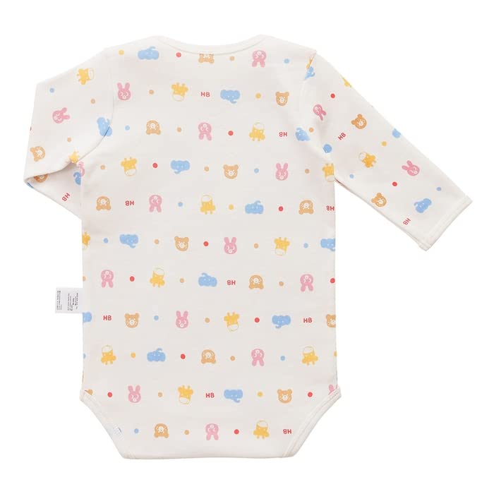 MIKI HOUSE HOT BISCUITS Long Sleeve Body Kids' Shirt, Blue, 80cm, 70-1526-577