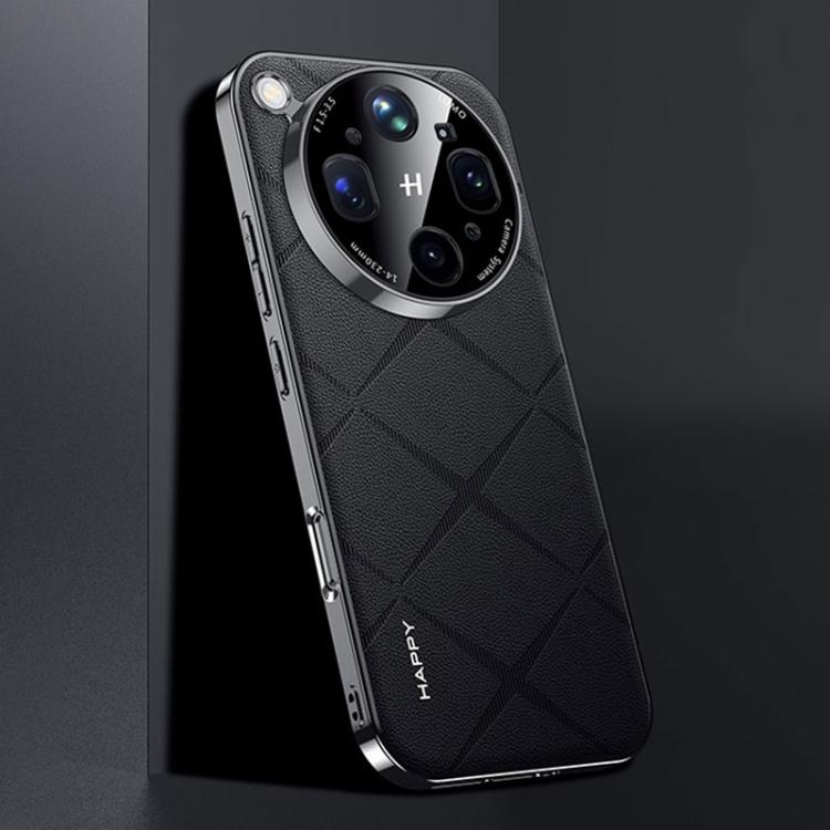 Plain Leather PC Phone Case For OPPO Find X9s Pro 5G, Slim Anti-Scratch Protective Cover