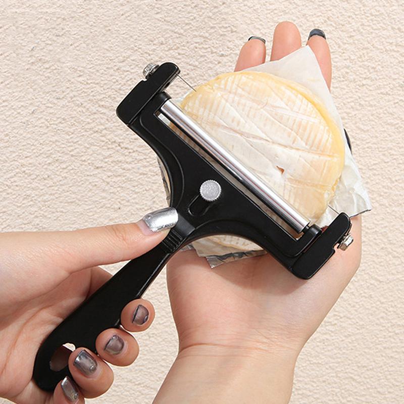 Cheese Slicer Adjustable Thickness Heavy Cheese Cutters With Wires For Soft Semi-Hard Cheese Butter With Cutting Wires