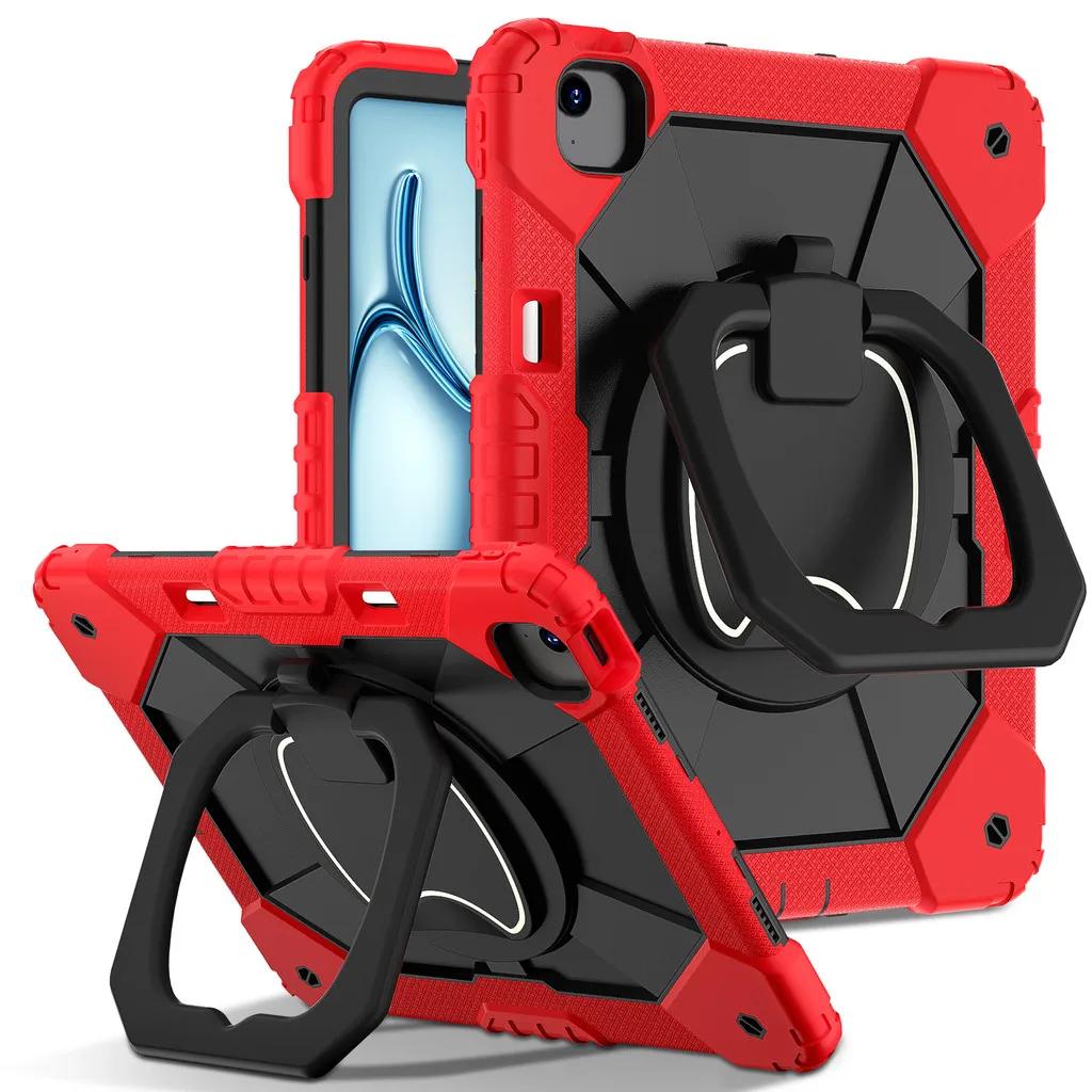 Kids Armor Case for New IPad Air M3/M2 13 Inch 2025 Case for IPad Pro 13 2024 M4 Tablet Funda 360° Rotating Shockproof Cover